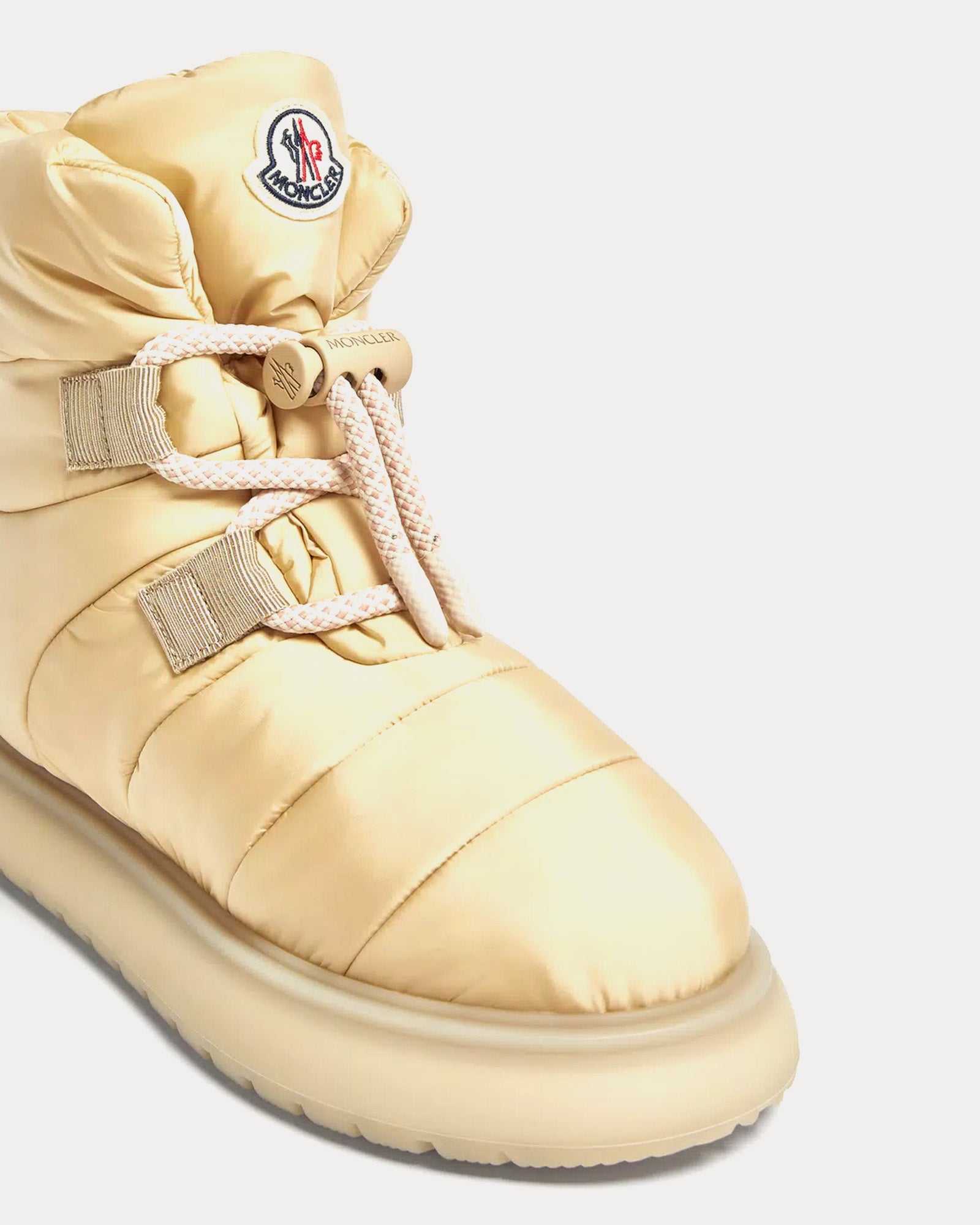 Moncler Gaia Pull Beige Ankle Boots - 2