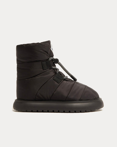 Moncler Gaia Pull Black Ankle Boots