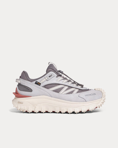 Moncler Trailgrip Suede & Mesh Grey Low Top Sneakers