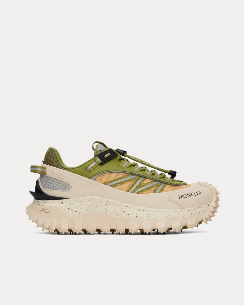 Moncler Trailgrip GTX Green / Off White Low Top Sneakers - 1