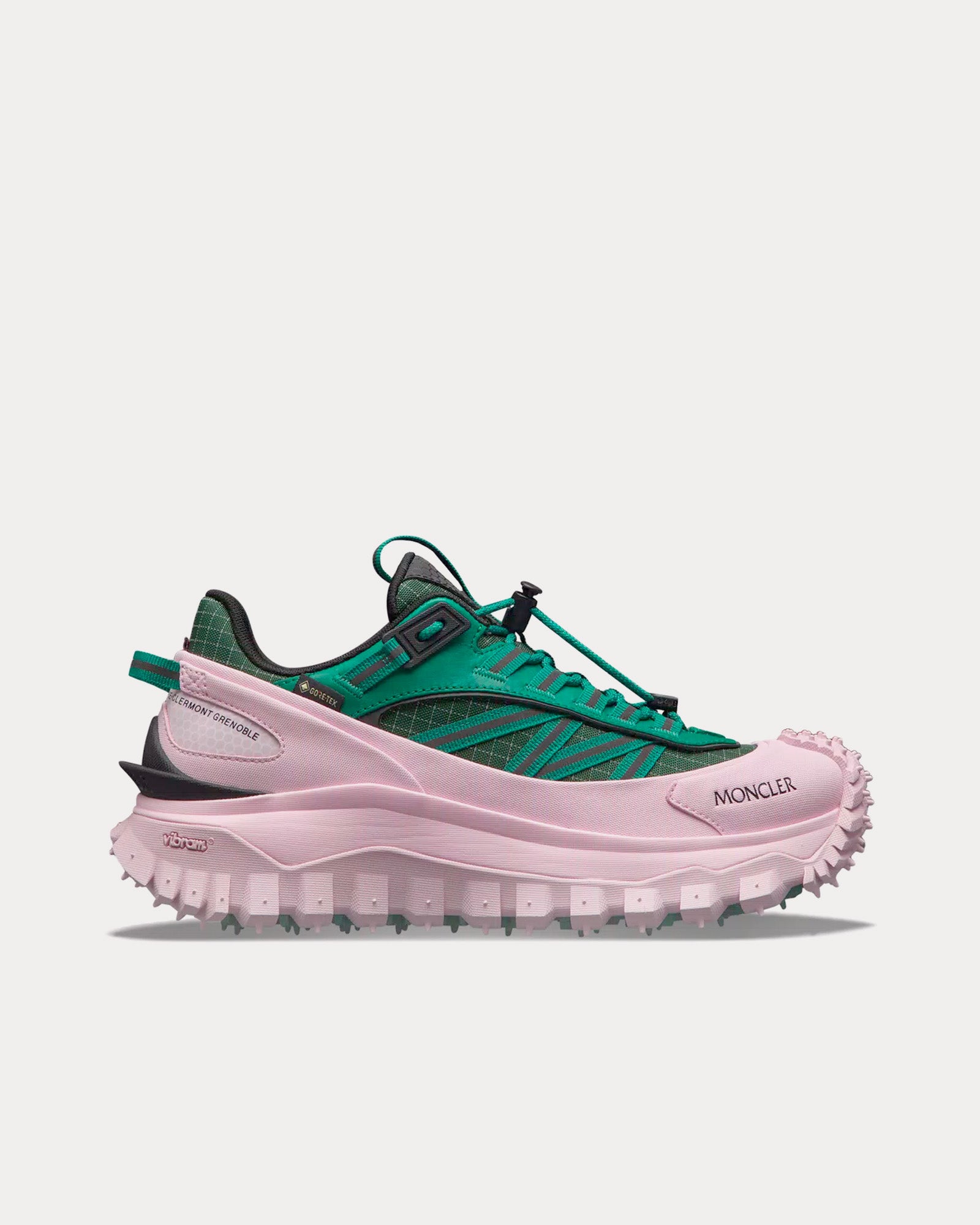 Moncler Trailgrip GTX Pink / Green Low Top Sneakers - 1