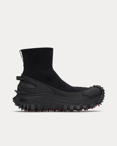 Moncler Trailgrip Knit Black High Top Sneakers