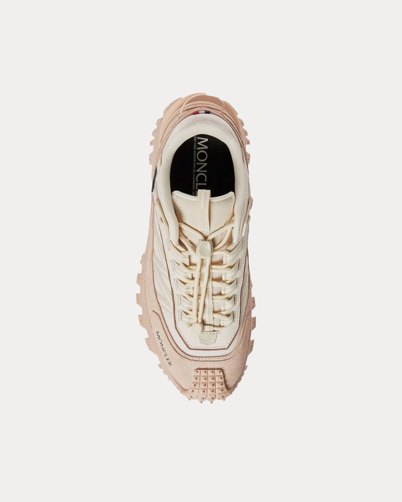 Moncler Trailgrip Suede & Mesh White / Pink Low Top Sneakers - 2