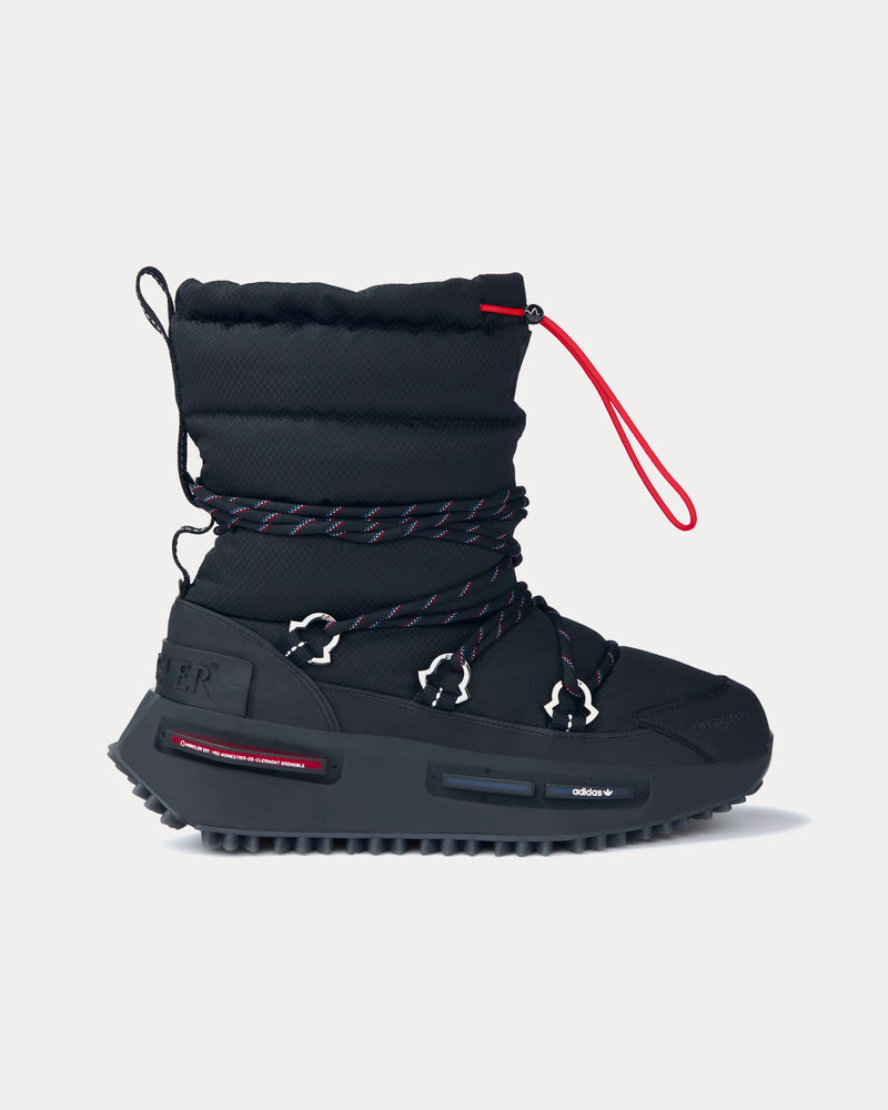 Moncler x Adidas NMD Mid Black High Top Sneakers - 1