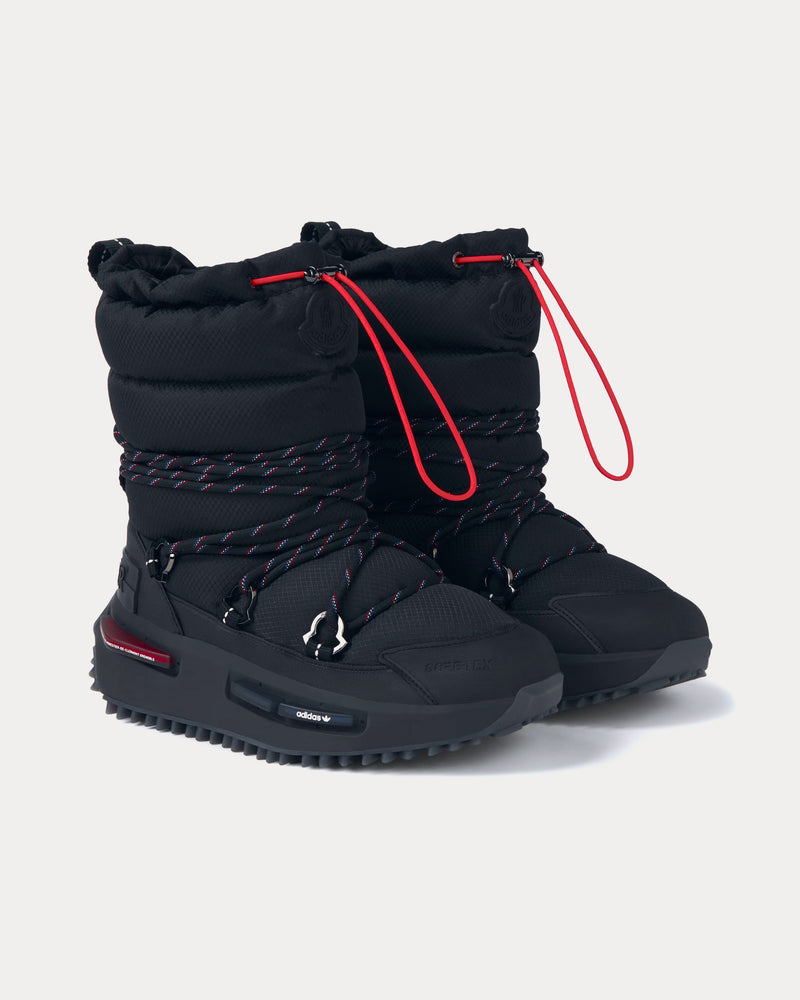 Moncler x Adidas NMD Mid Black High Top Sneakers - 2