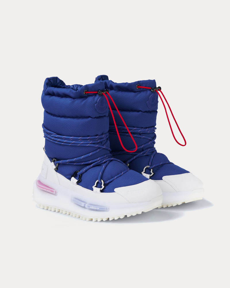 Moncler x Adidas NMD Mid Royal Blue / Core White High Top Sneakers - 2