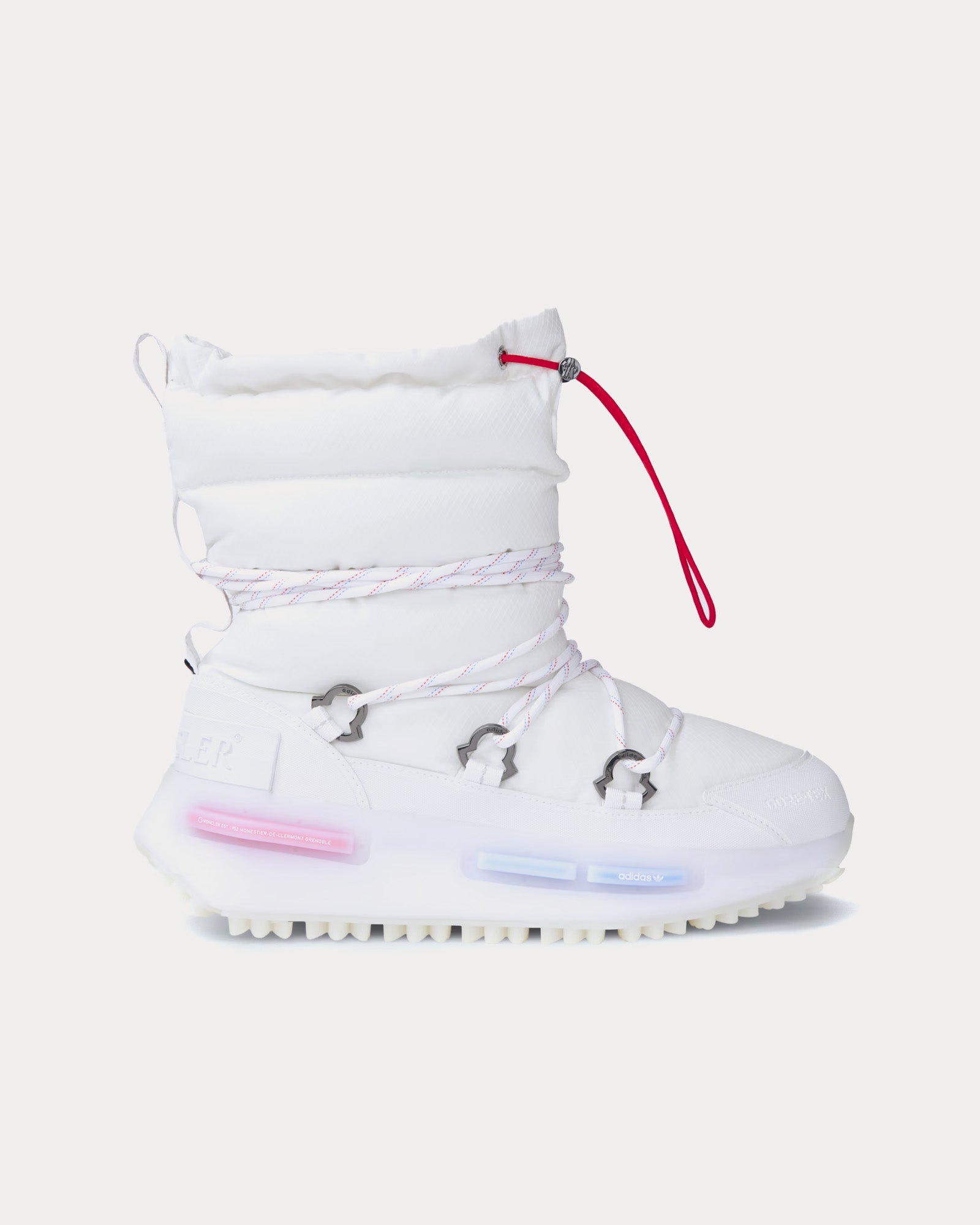 Moncler x Adidas NMD Mid Optical White High Top Sneakers - 1