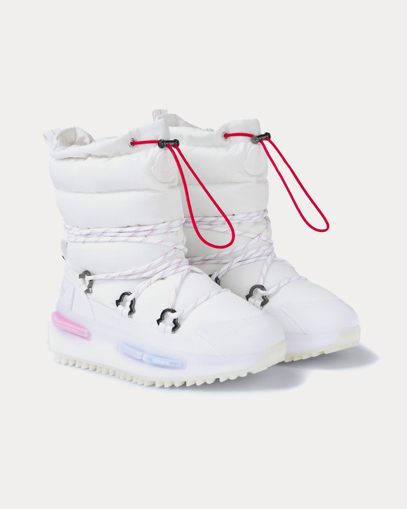 Moncler x Adidas NMD Mid Optical White High Top Sneakers - 2