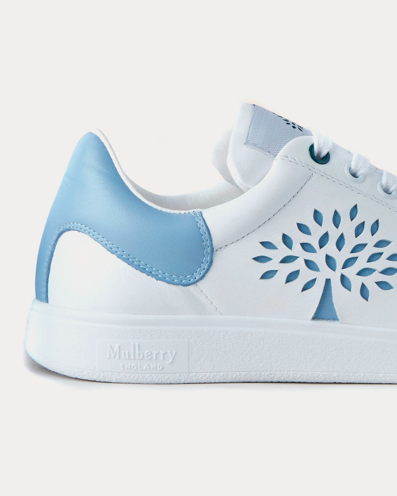 Mulberry Tree Tennis Bovine Leather Cornflower Blue Low Top Sneakers - 2