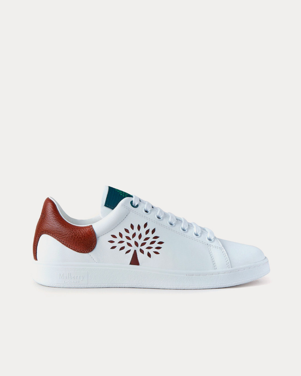 Mulberry Tree Tennis Bovine Leather Oak Low Top Sneakers - 1