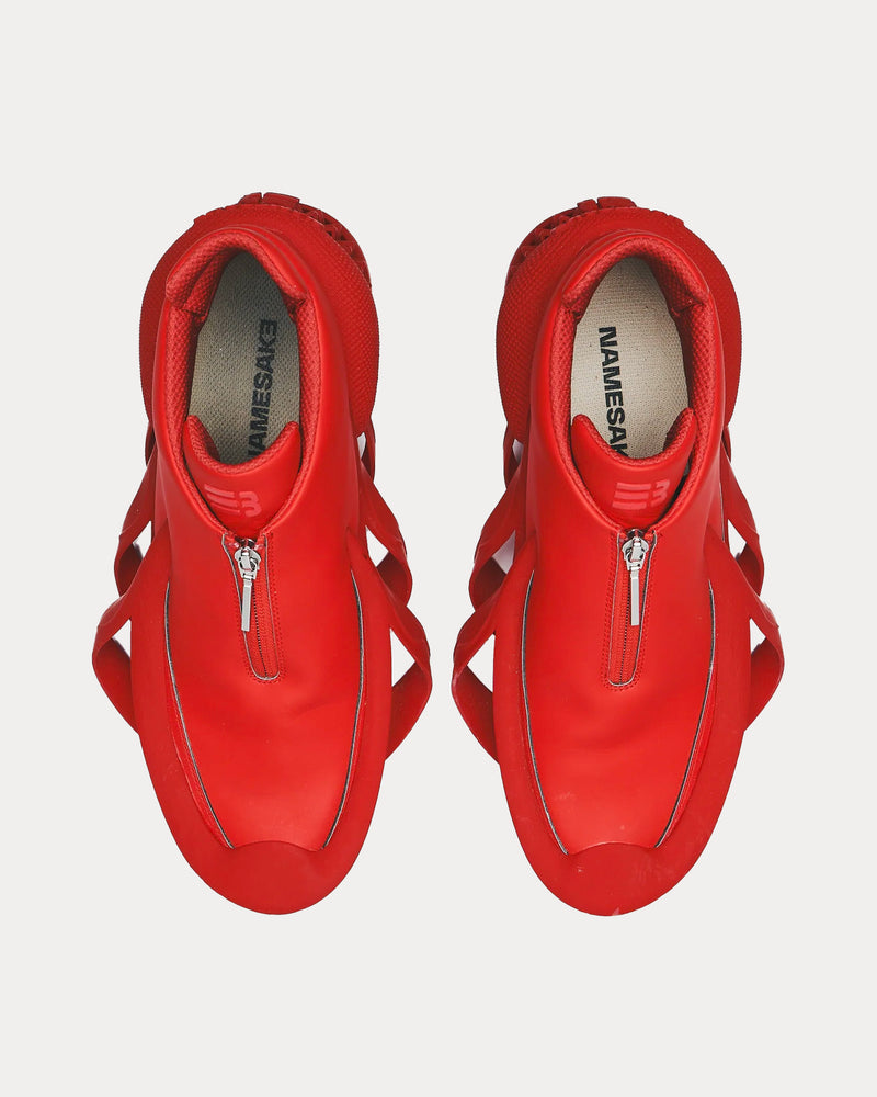 Namesake Clippers 8000 'Adrenaline Rush' Red Slip On Sneakers - 2