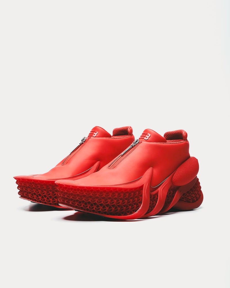 Namesake Clippers 8000 'Adrenaline Rush' Red Slip On Sneakers - 3