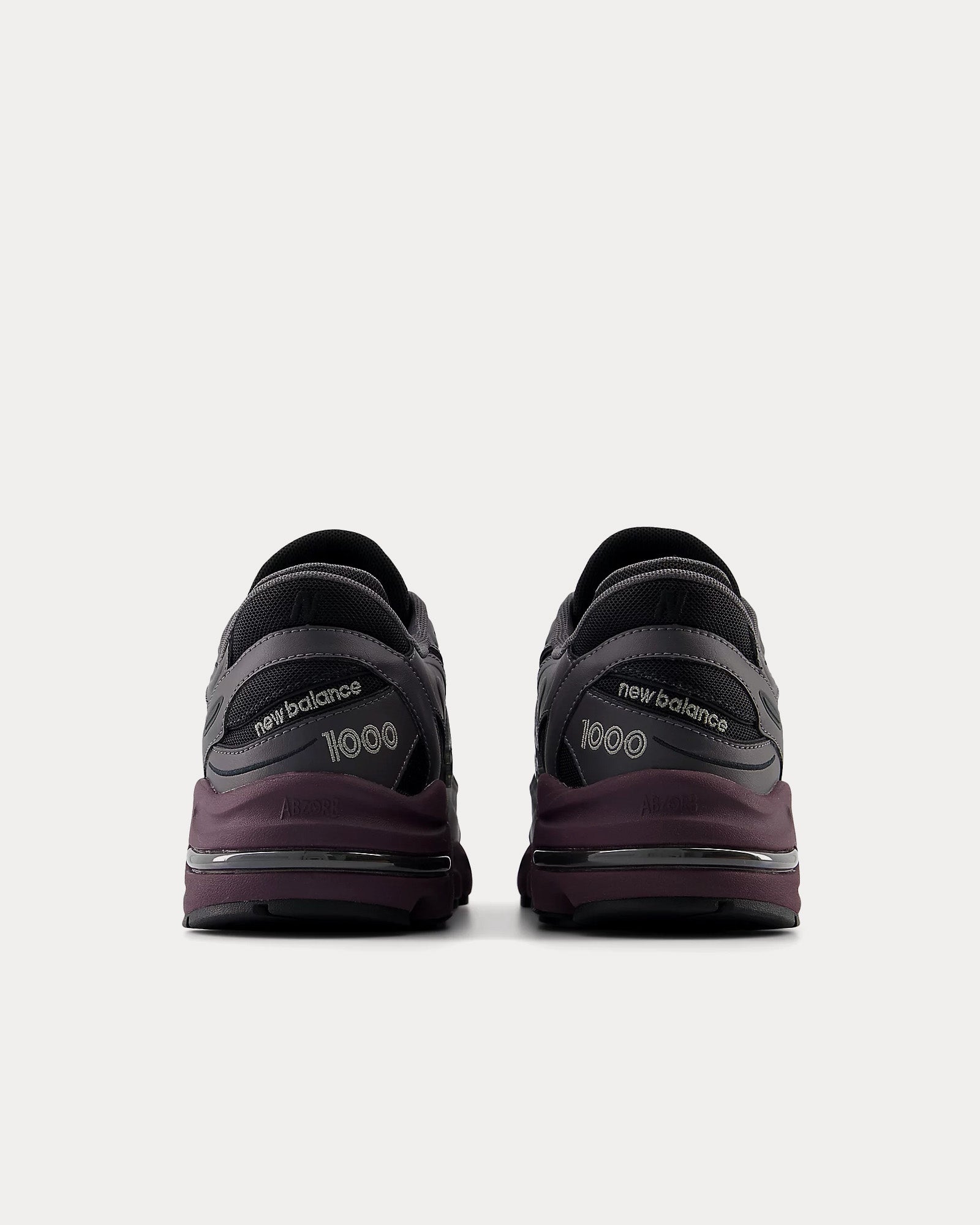 New Balance 1000 Magnet / Plum Brown Low Top Sneakers - 3