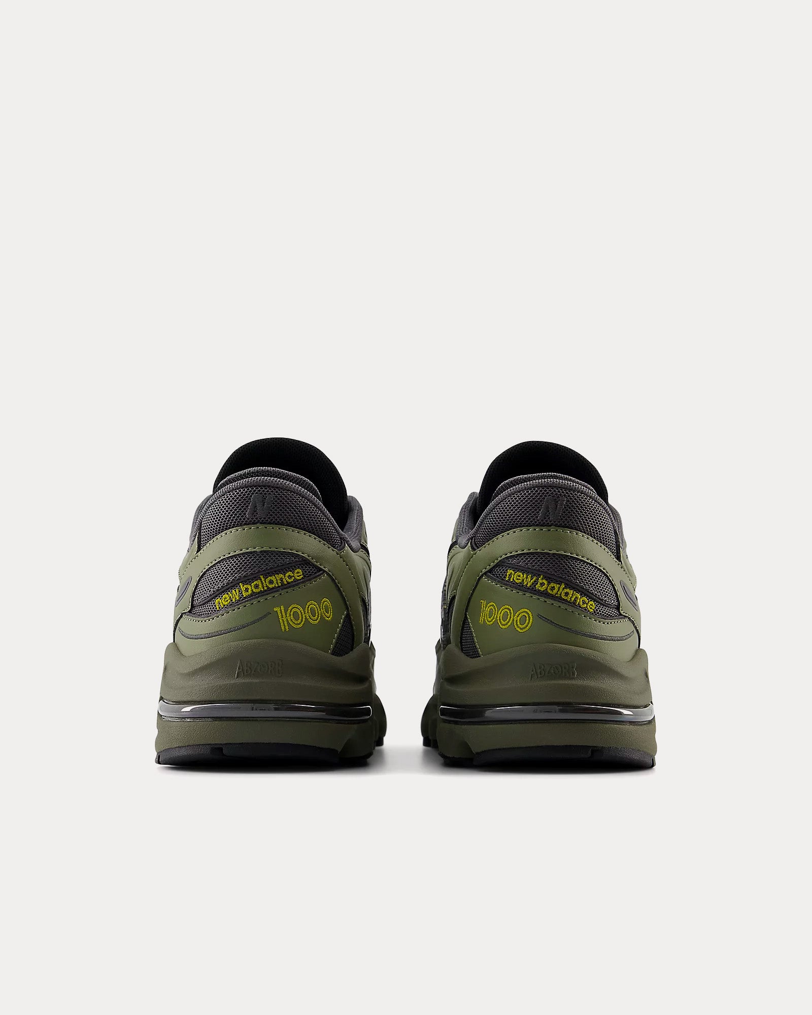 New Balance 1000 Dark Olivine / Magnet Low Top Sneakers - 3