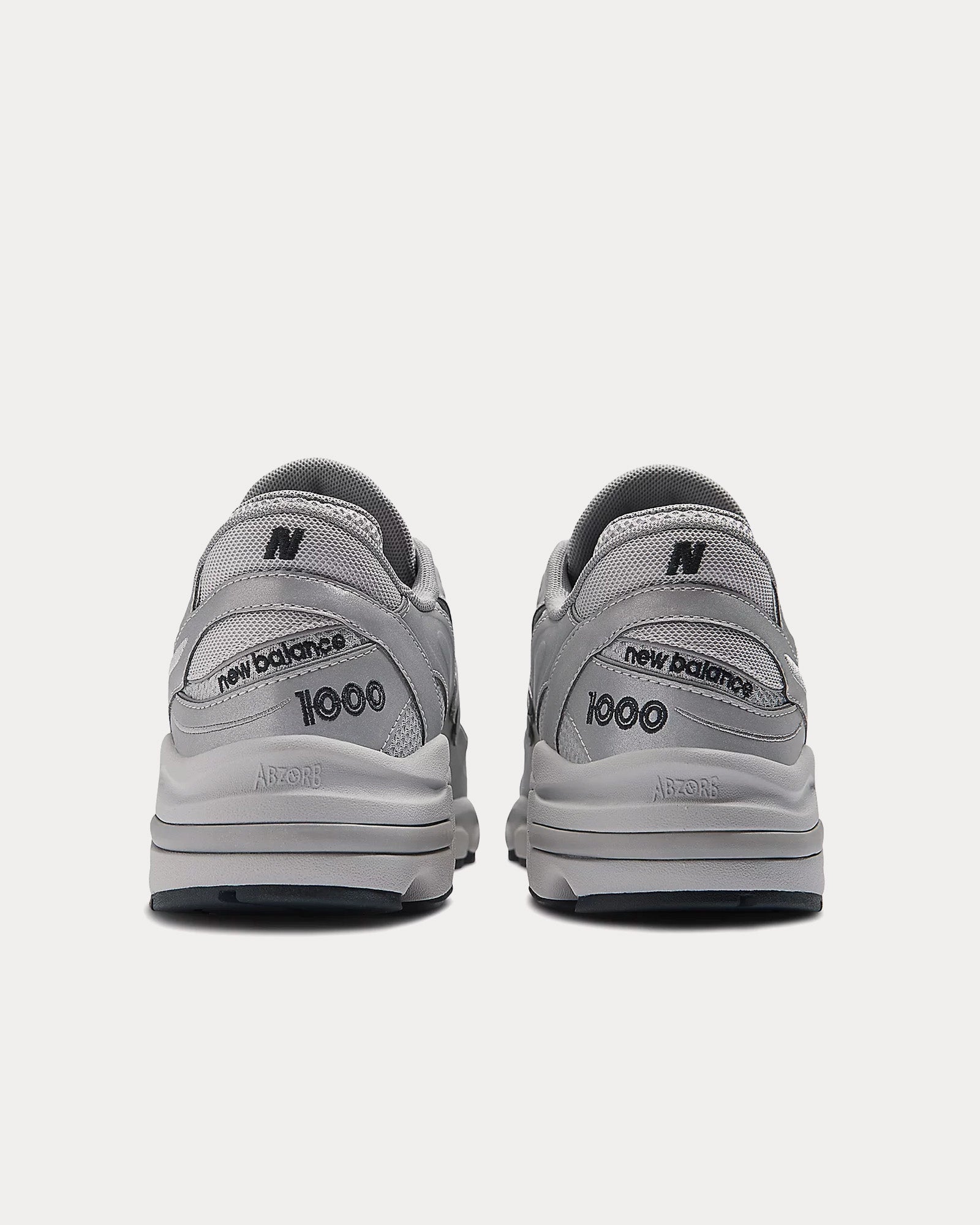 New Balance 1000 Silver Metalic / Raincloud Low Top Sneakers - 3