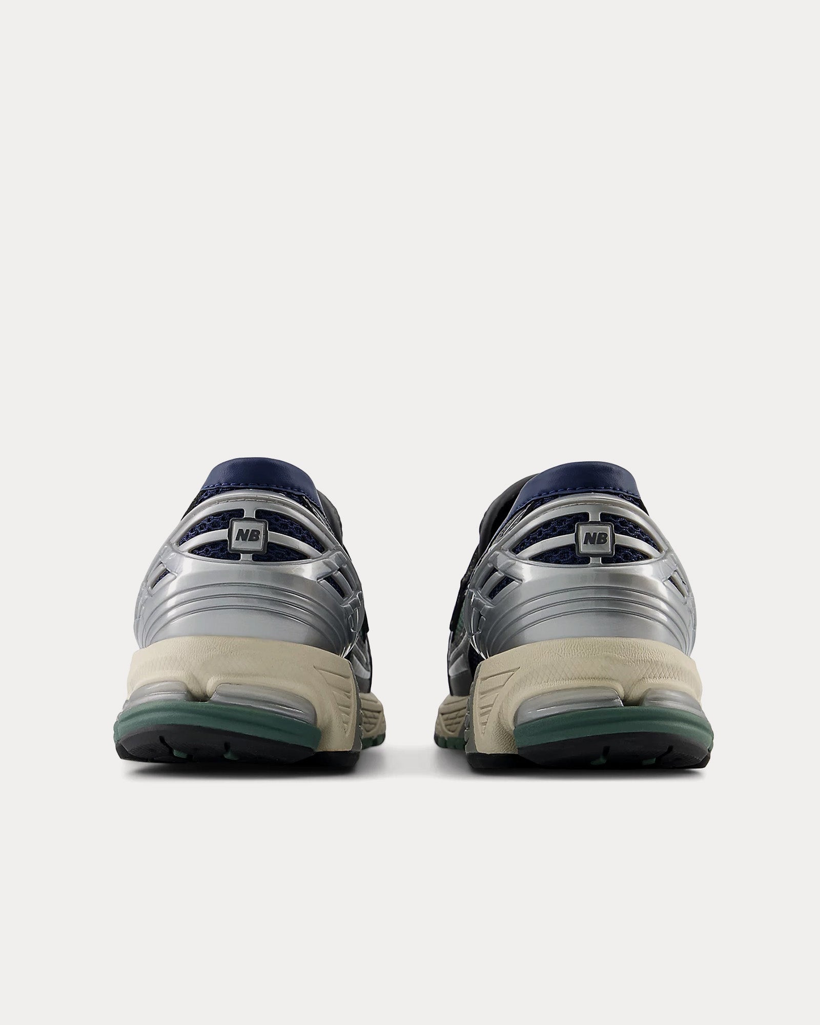 New Balance 1906L Silver Metallic / NB Navy / Dark Juniper Loafers - 4