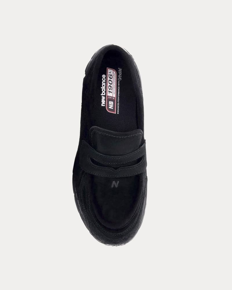 New Balance 1906L Suede Black / Black Cement Loafers - 2