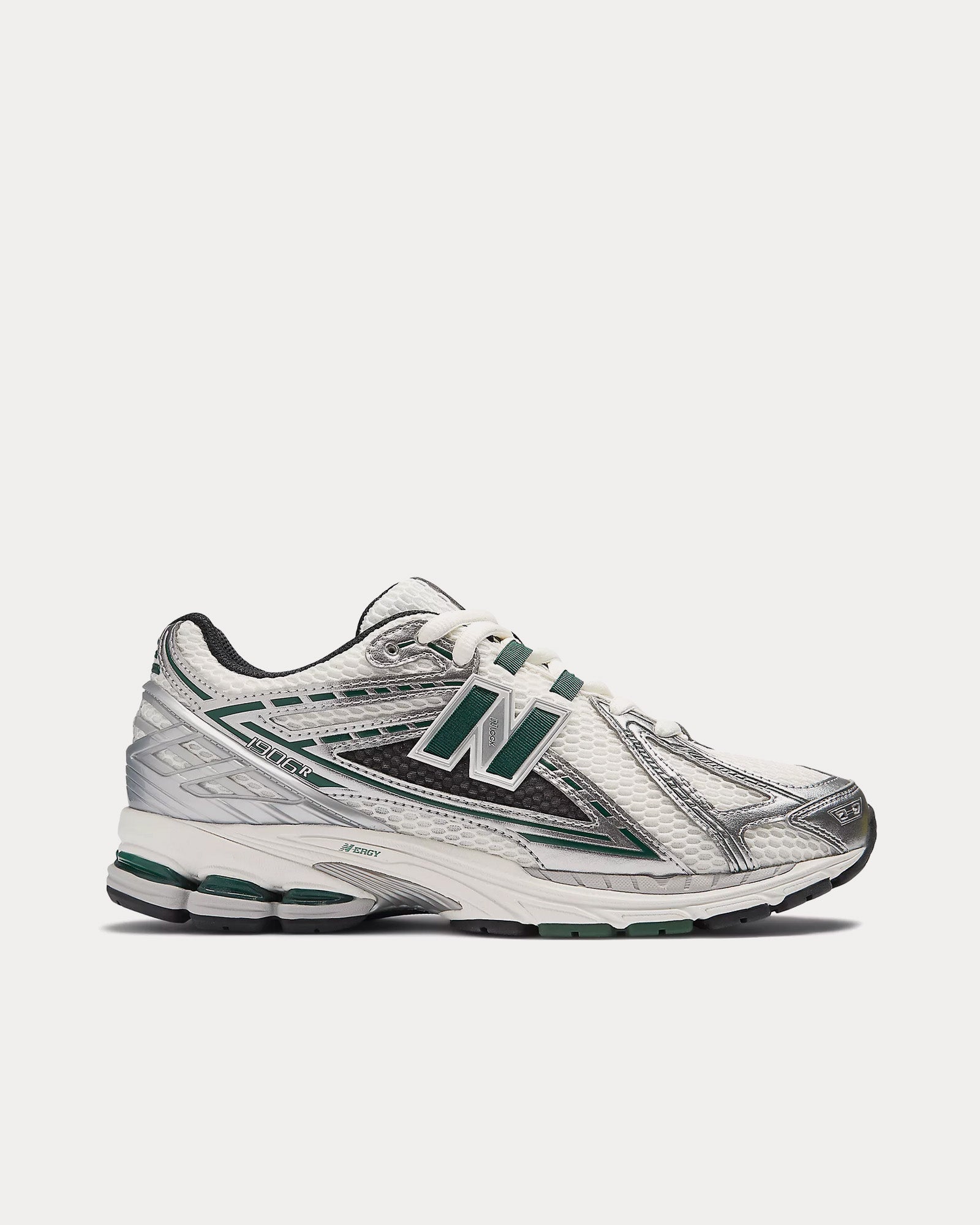 New Balance 1906r Silver Metallic / Nightwatch Green / Sea Salt Low Top Sneakers - 1