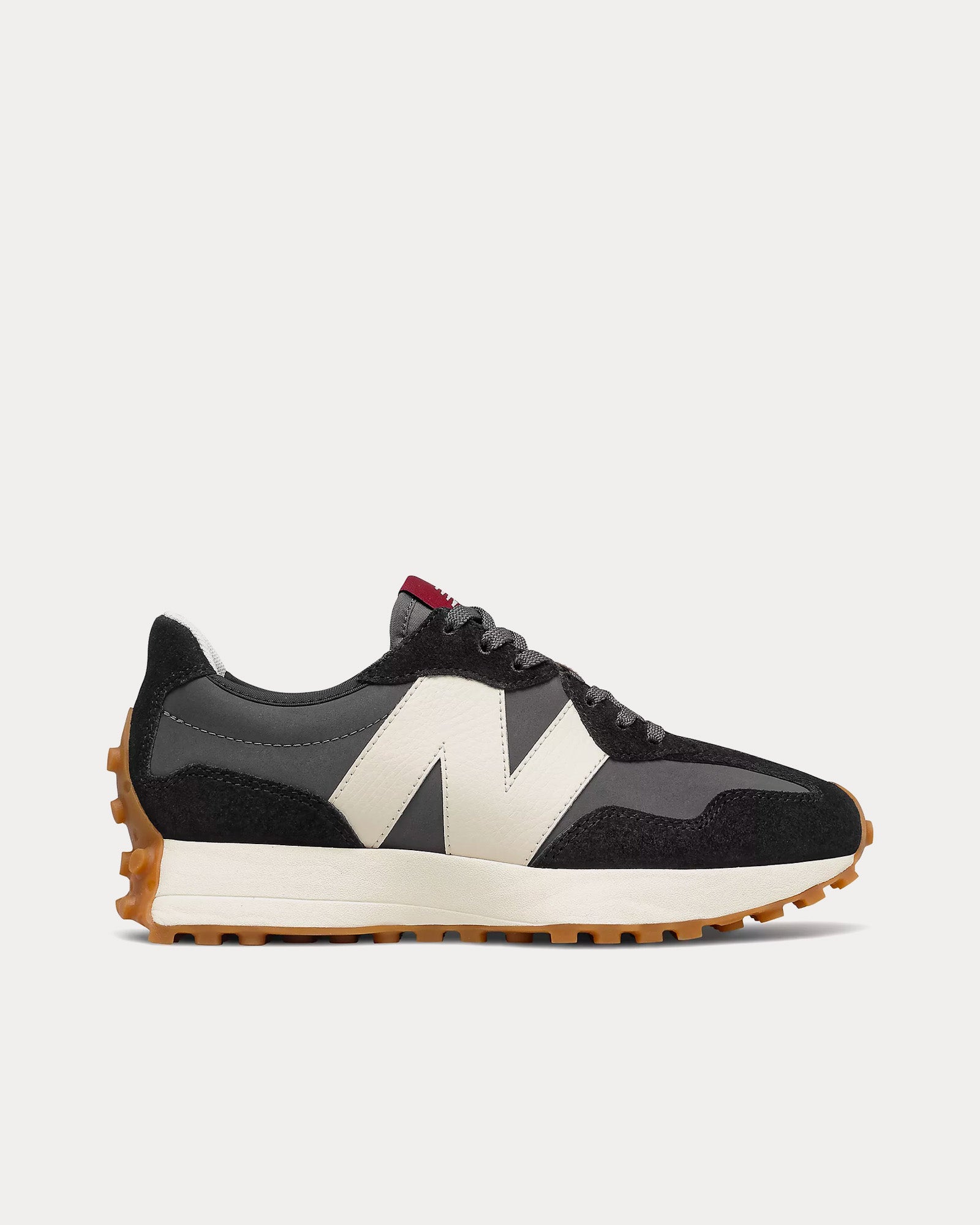 New Balance 327 Black / Moonbeam Low Top Sneakers - 1