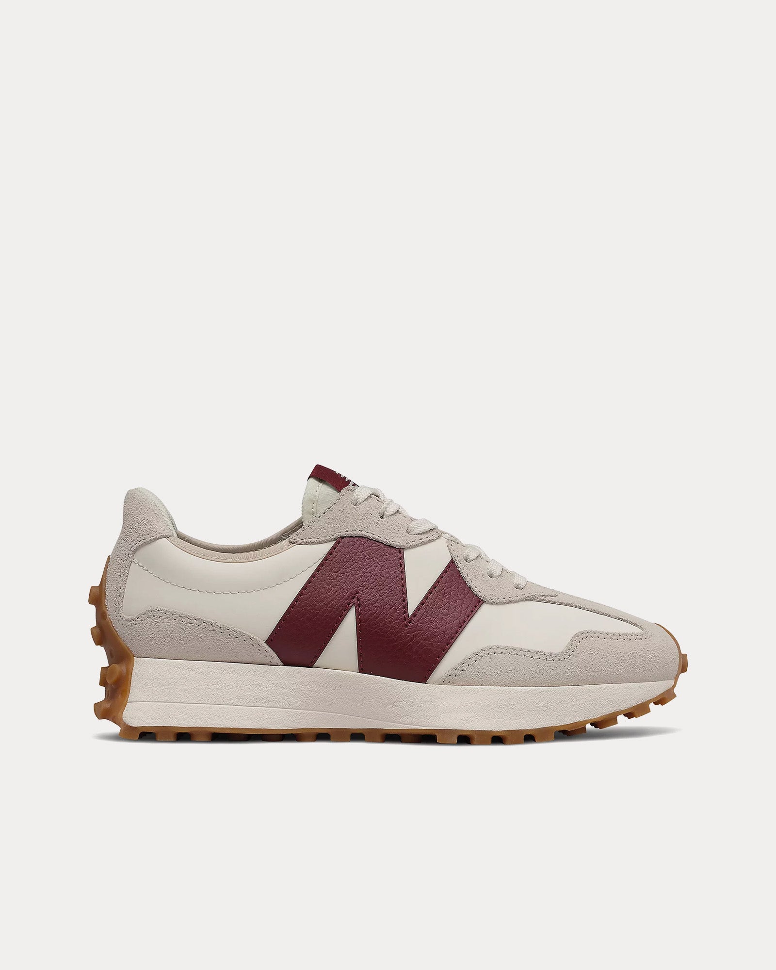 New Balance 327 Moonbeam Classic Burgundy Low Top Sneakers Sneak in Peace