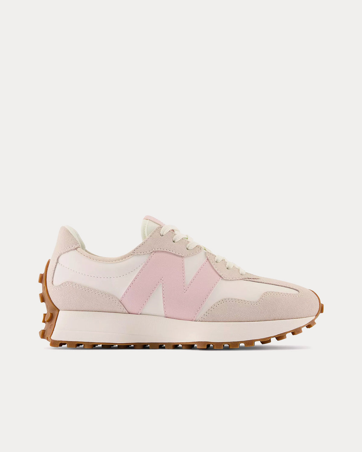 New Balance 327 Moonbeam / Stone Pink Low Top Sneakers - 1