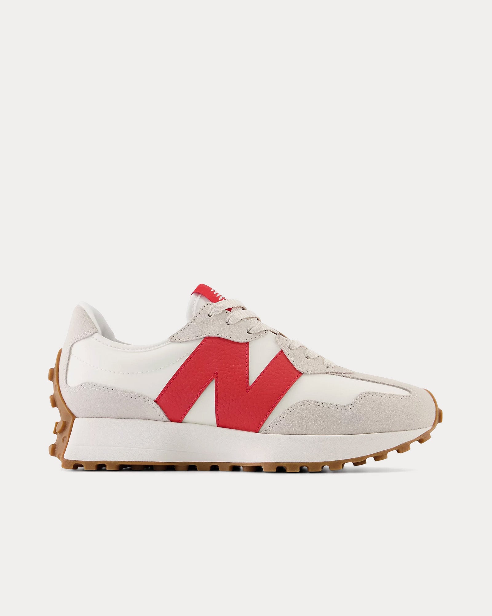 New Balance 327 Moonbeam / True Red Low Top Sneakers - 1