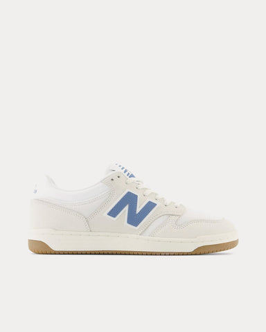 New Balance 480 Sea Salt / White / Heron Blue Low Top Sneakers