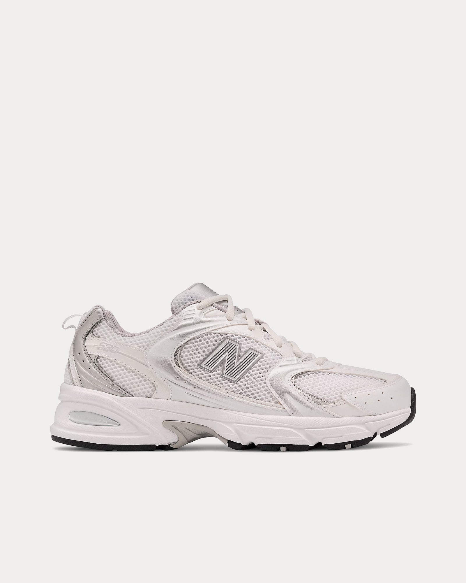 New Balance 530 Nb White / Silver Metallic Low Top Sneakers - 1