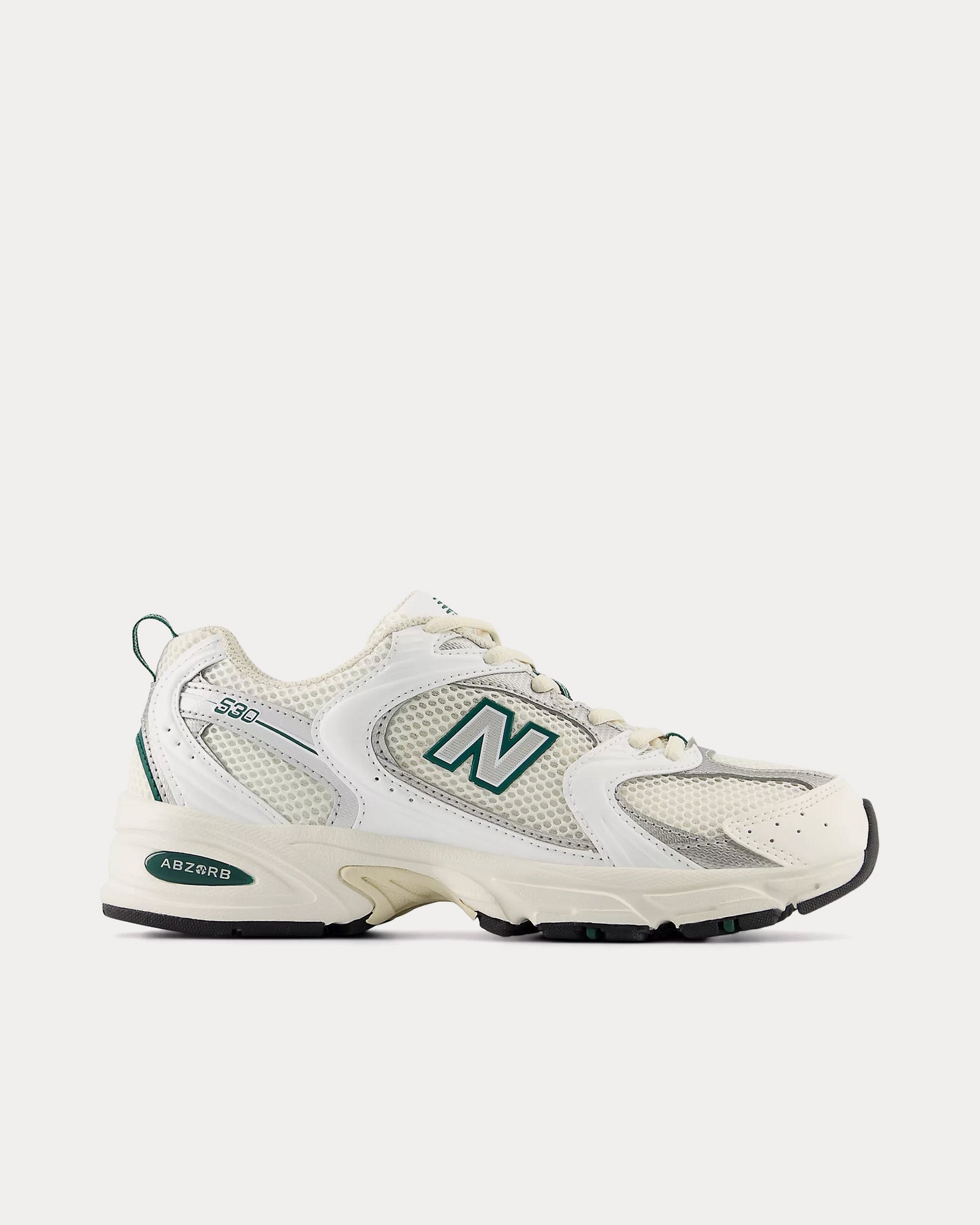 New Balance 530 Sea Salt / White / Marsh Green Low Top Sneakers - 1