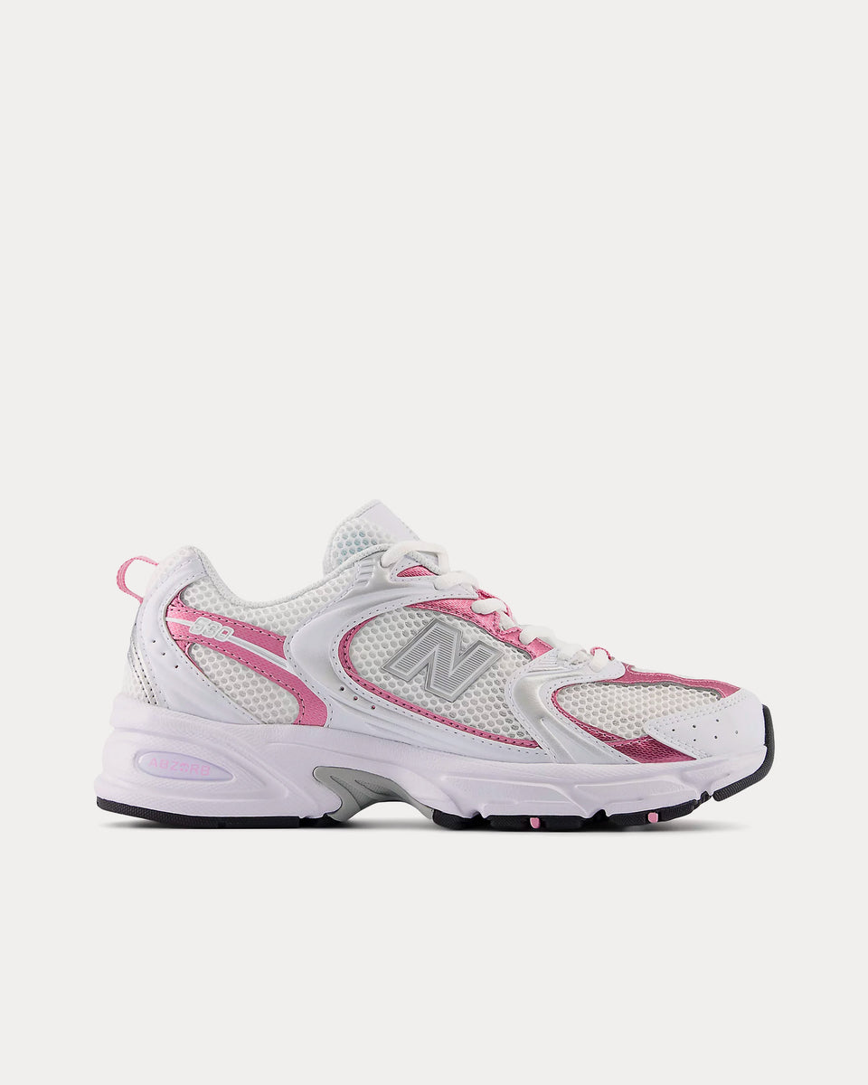 New Balance 530 White / Pink Sugar Low Top Sneakers - Sneak in Peace