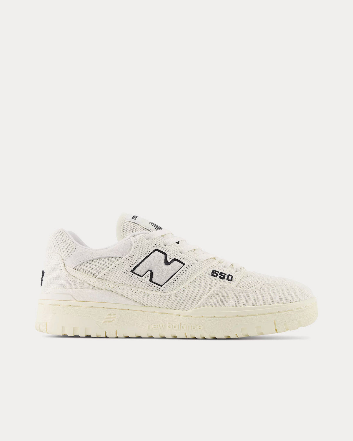 New Balance 550 Sea Salt / Black Low Top Sneakers - 1