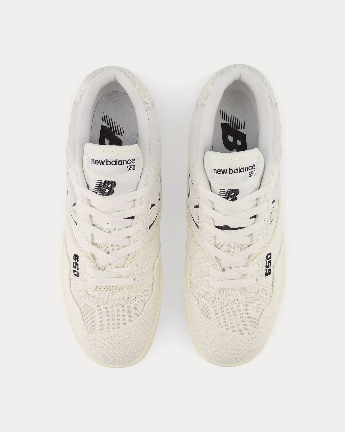 New Balance 550 Sea Salt / Black Low Top Sneakers - 2