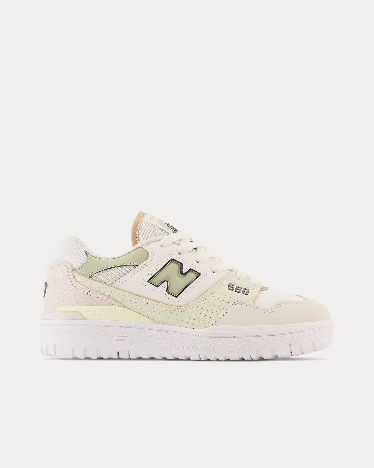 New Balance 550 Sea Salt / Fatigue Green / Turtledove Low Top Sneakers - 1