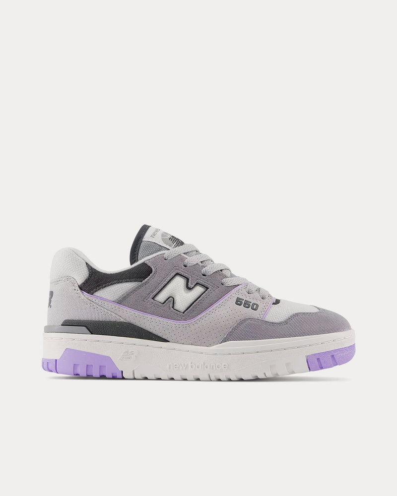 New Balance 550 Shadow Grey/ Grey Matter / Lilac Glo Low Top Sneakers - 1