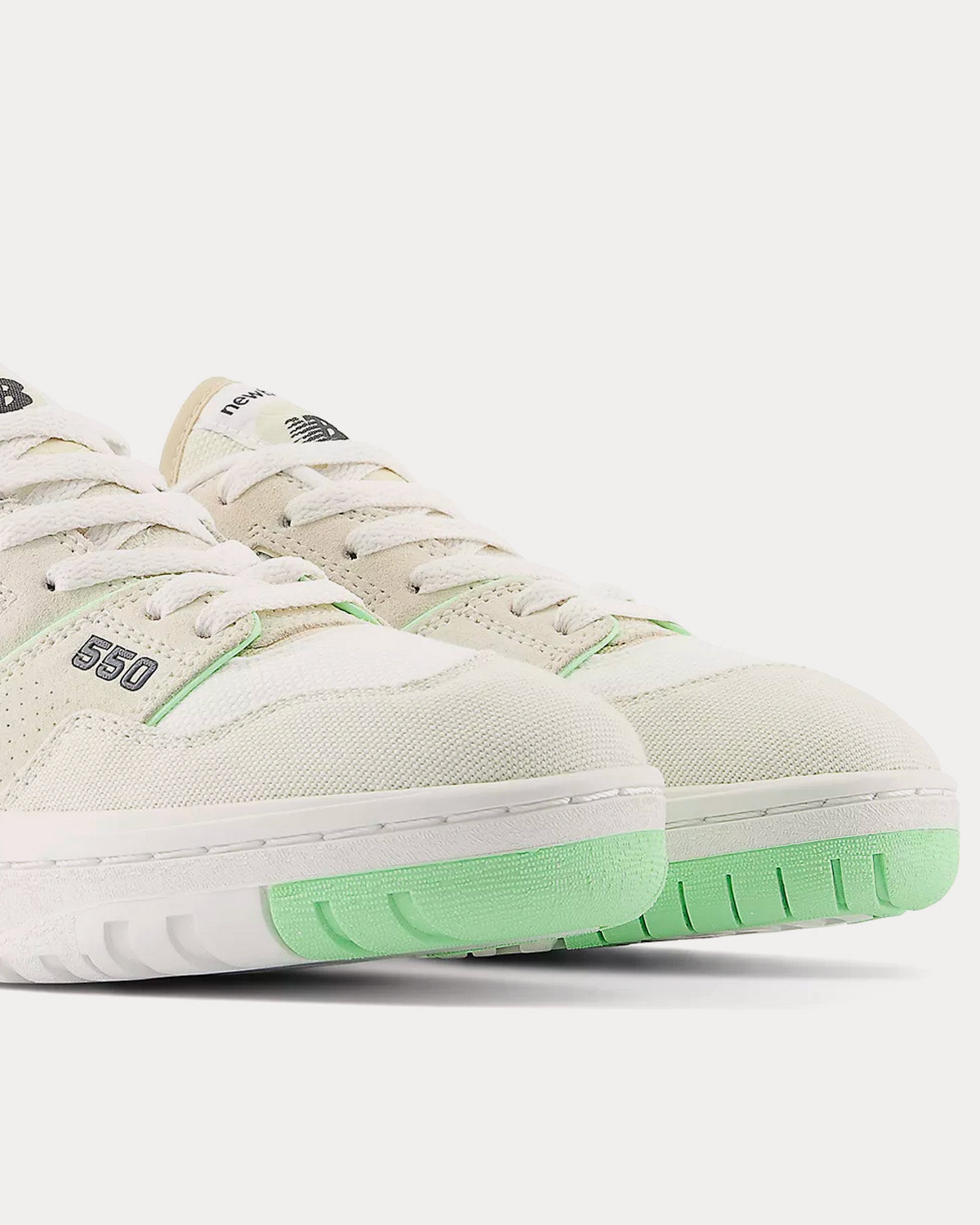 New Balance 550 Turtledove / Sandstone / Green Aura Low Top Sneakers - 2