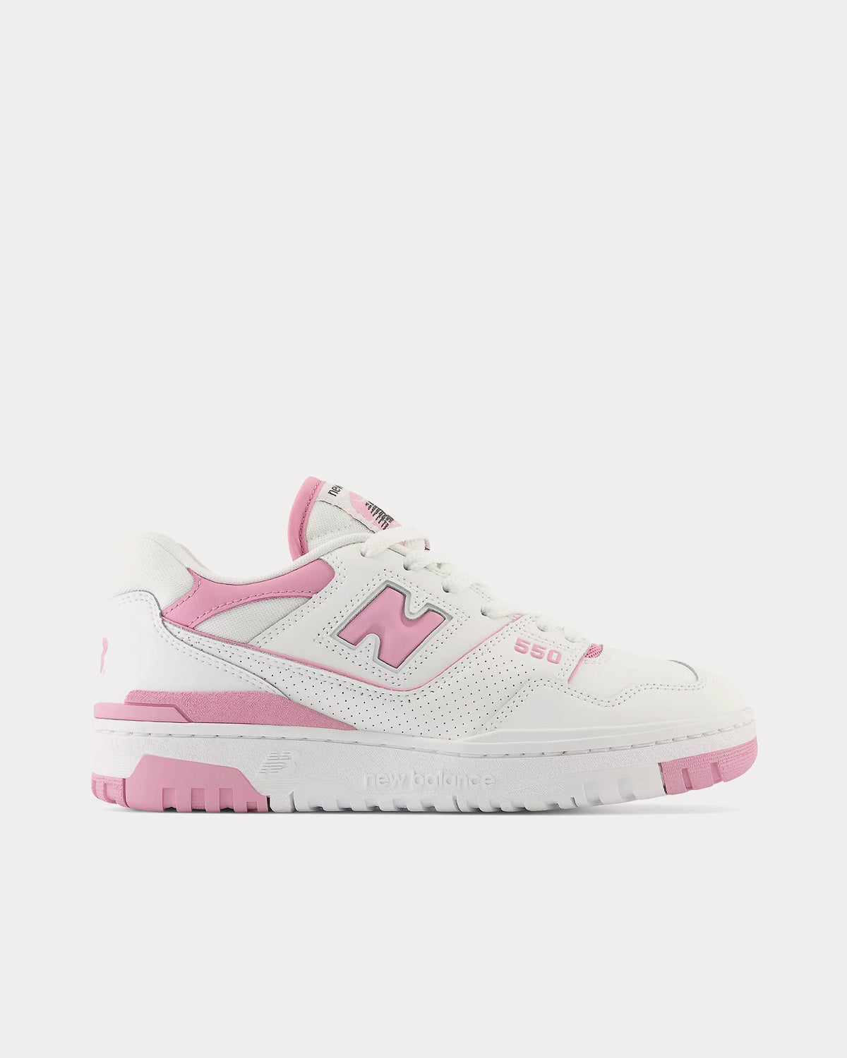 New Balance 550 White / Lilac Cloud Low Top Sneakers - 1