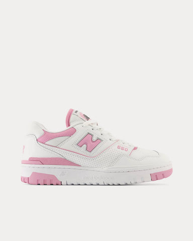 New Balance 550 White / Lilac Cloud Low Top Sneakers