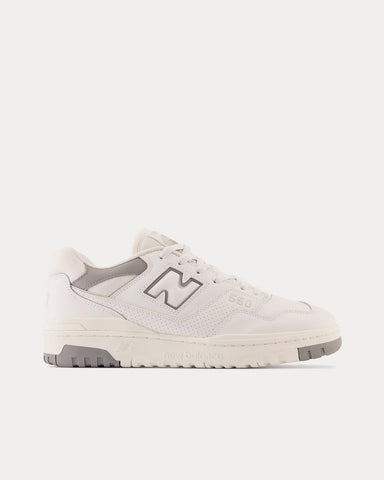 New Balance 550 White / Shadow Grey / Summer Fog Low Top Sneakers