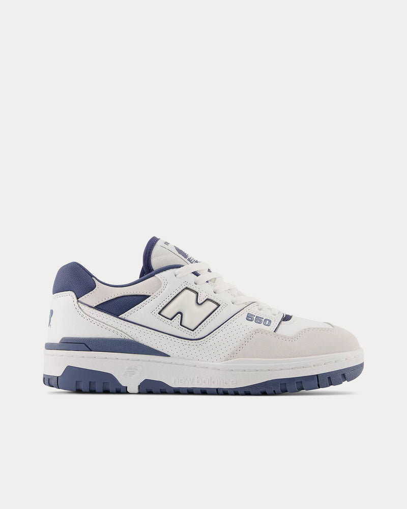 New Balance 550 White / Vintage Indigo Low Top Sneakers - 1