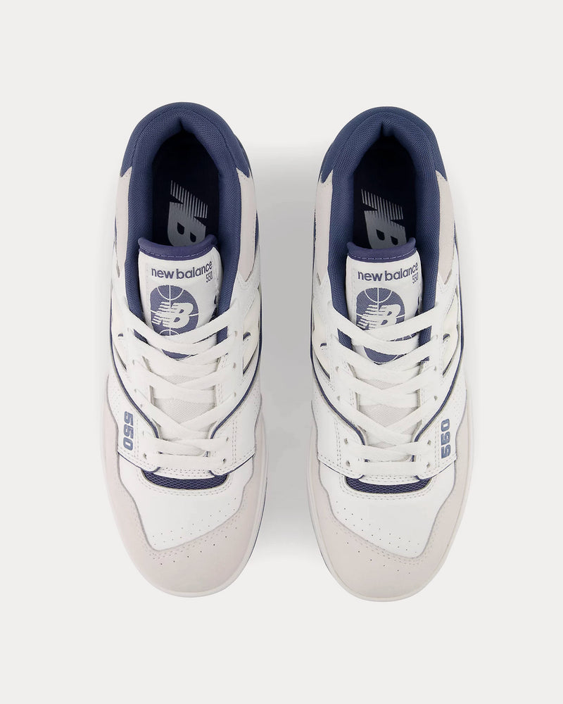 New Balance 550 White / Vintage Indigo Low Top Sneakers - 2