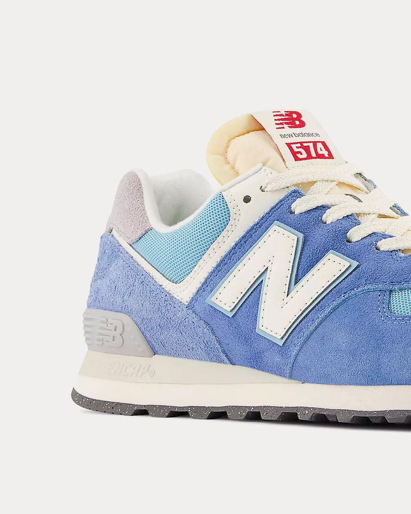 New Balance 574 Blue Laguna / Sea Salt Low Top Sneakers - 3