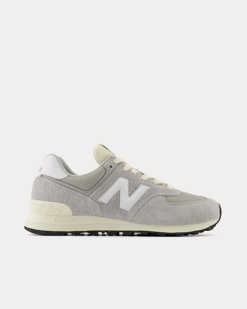 New Balance 574 Concrete / White / Angora Low Top Sneakers - 1