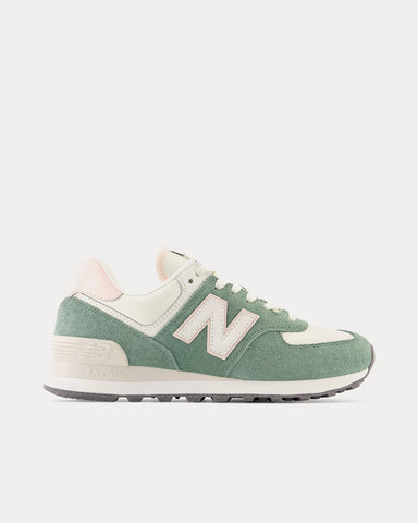 New Balance 574 Dark Juniper / Quartz Pink / Angora Low Top Sneakers