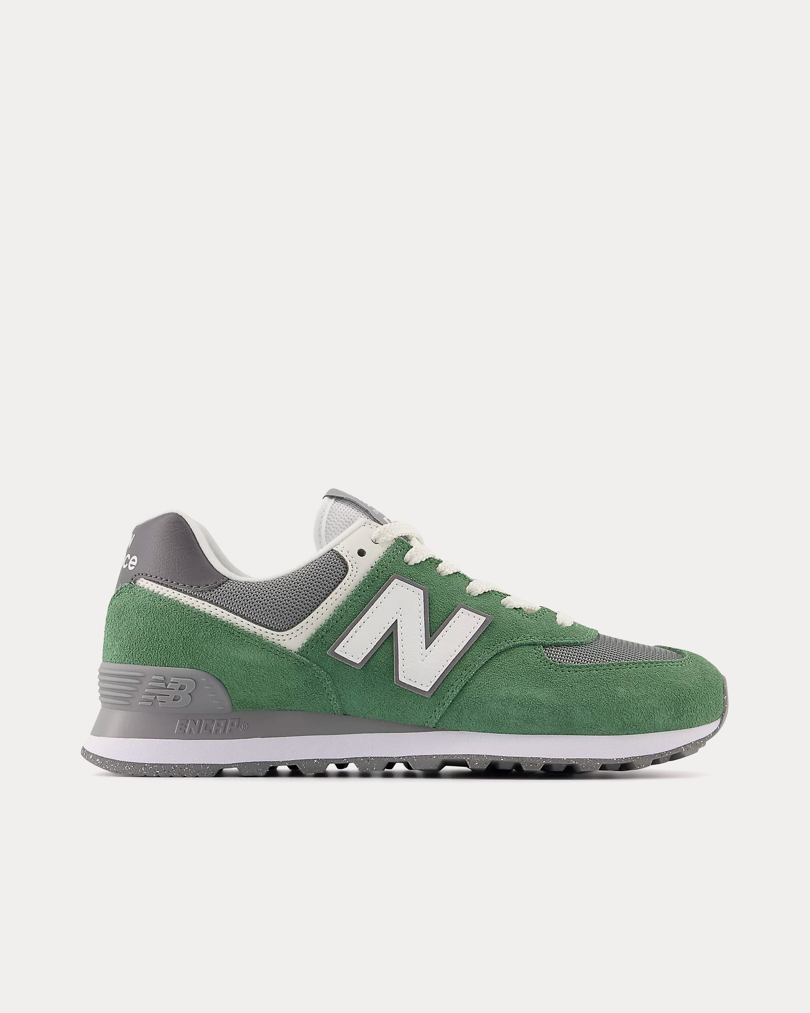 New Balance 574 Mallard Green / White / Shadow Grey Low Top Sneakers - 1