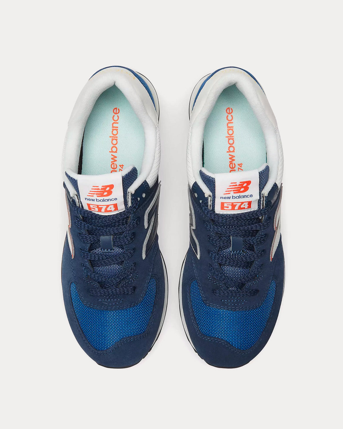 New Balance 574 Navy / Black Low Top Sneakers - 2