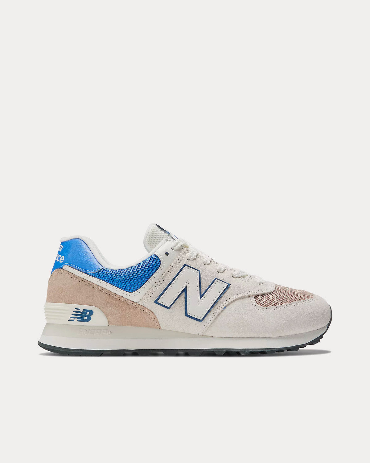 New balance 574 blue and white best sale