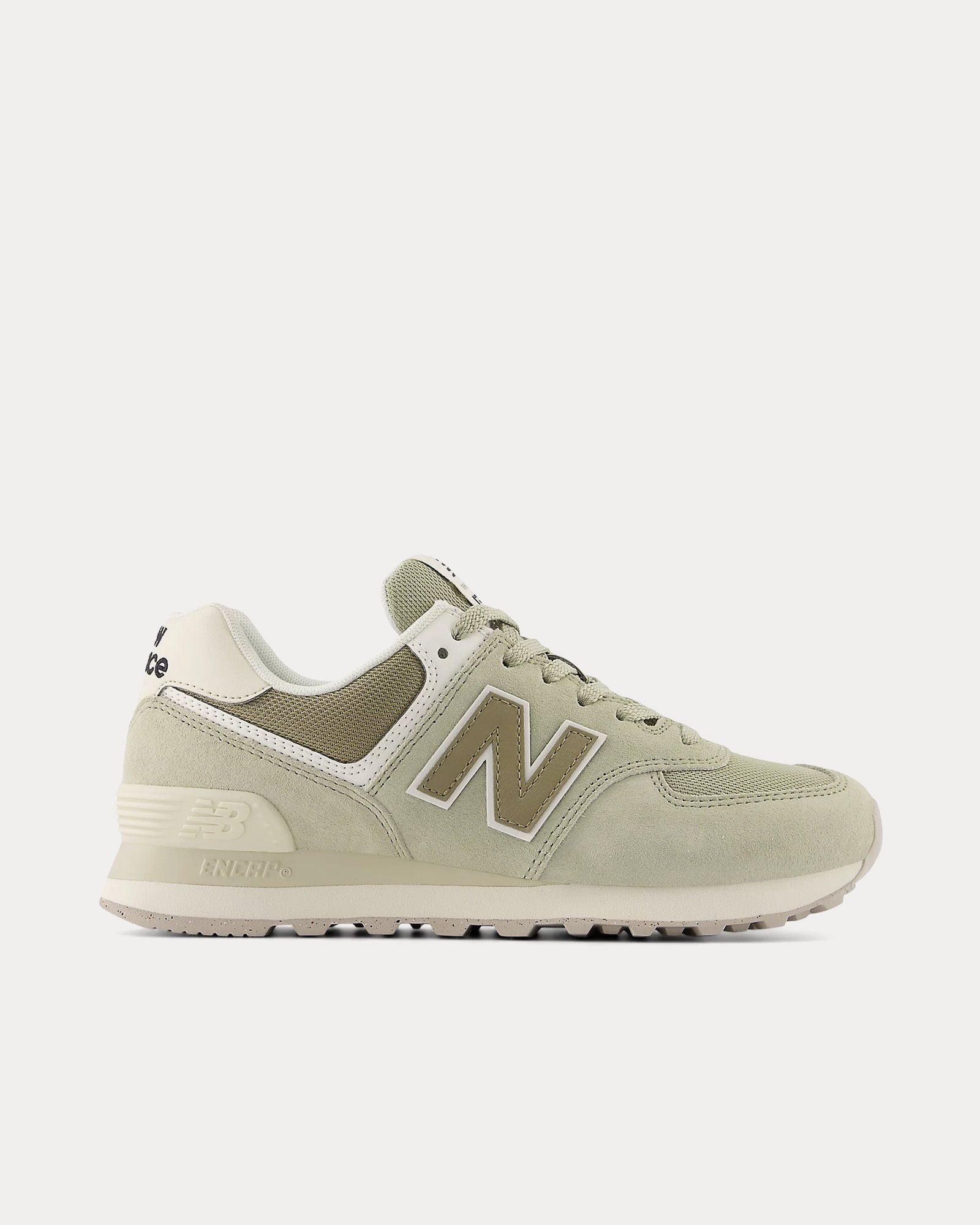 New Balance 574 Olivine / Dark Stoneware / Turtledove Low Top Sneakers - 1