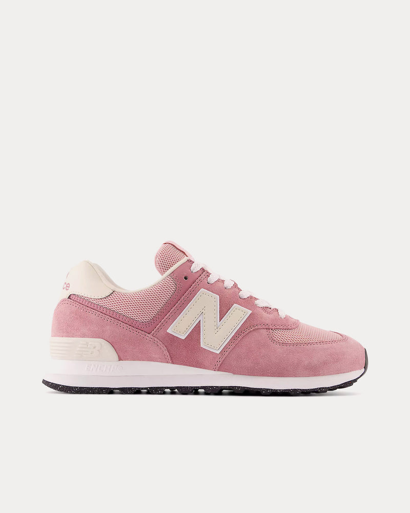 New Balance 574 Rosewood / Linen Low Top Sneakers - 1