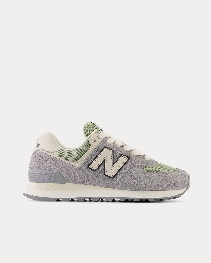 New Balance 574 Slate Grey / Olivine / Linen Low Top Sneakers - 1