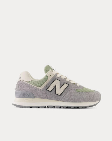 New Balance 574 Slate Grey / Olivine / Linen Low Top Sneakers